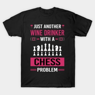 Wine Drinker Chess T-Shirt